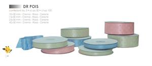 Nastro Doppio Raso Pois 10MMx50MT Colore Rosa