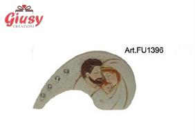 Arco Sacra Famiglia In Resina Color Oro 4Cm