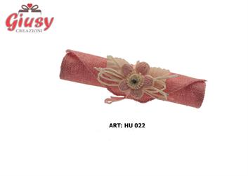 Cilindro Porta-Confetti Con Fiore Rosa 12*288