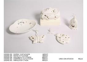 Piatto In Ceramica 17x12x4Cm Con Astuccio 1*48