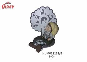 Albero Della Vita Con Bimbo Giardiniere Seduto 9 Cm