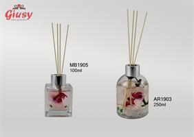 Bottiglia Quadra 100 Ml Con Orchidea