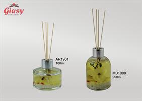 Bottiglia Tonda Alta 100 Ml Con Orchidea