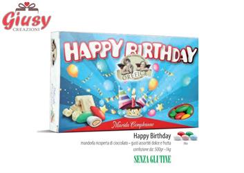 MARIDA BUON COMPLEANNO :Mandorla tostata Ricoperta Di Cioccolato Colori Assortiti