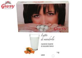 MARIDA LATTE DI MANDORLA: Mandorla Tostata Ricoperta Di Cioccolato Latte Di Mandorla Senza Amidi  1 Kg
