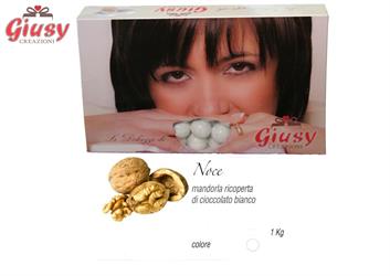 MARIDA NOCE: Mandorla Tostata Ricoperta Di Cioccolato Bianco Gusto Noce Senza Amidi    1 Kg