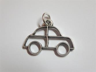Ciondolo Filo Auto In Ottone Placcato Argento 3 Cm