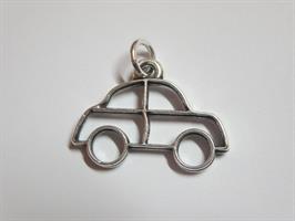 Ciondolo Filo Auto In Ottone Placcato Argento 3 Cm