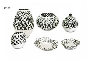 Vaso In Ceramica 19x19x25 Cm Con Astuccio