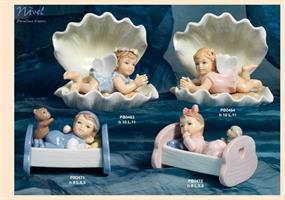 Bimbo Ali In Conchiglia 10Cm Porcellana Navel 1*24