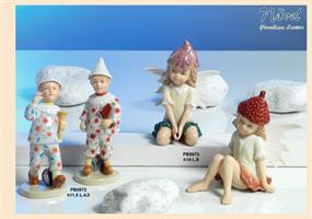 Pinocchio  2 Soggetti Assortiti In Porcellana Navel H.11,5 Cm Completo Di Astuccio 2*18