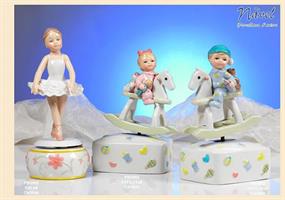 Ballerina 20 Cm Porcellana Navel con Carillon 1*12