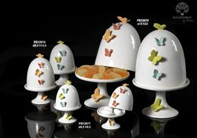 Alzatina Forma Di Campana 9.5 Cm In Porcellana 2 Soggetti Assortiti 4*48