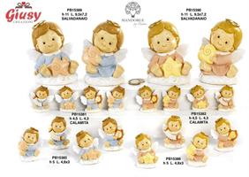 Salvadaio Angelo Con Nuvola Celeste In Resina 2 Soggetti Assortiti 11 Cm   2*48