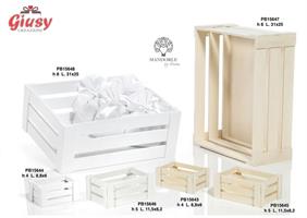 Casetta 8,8 Cm In Legno Naturale Collezione Mandorle 12*192