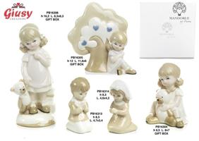 Bimba Con Orsetto In Porcellana Con G.Box 16.2 Cm   2*24