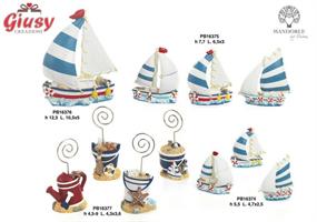 Barca A Vela 3 Soggetti Assortiti 5.5 Cm In Resina 12*192