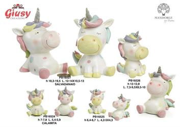 Calamita Unicorno Spiritoso 7,8 Cm In Resina 2 Soggetti Assortiti 12*192