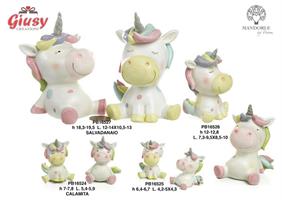 Calamita Unicorno Spiritoso 7,8 Cm In Resina 2 Soggetti Assortiti 12*192
