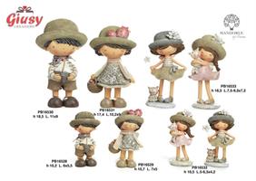 Fatina Spiritosa In Resina  Con Cappello E Con Gatto 16,5 Cm 2 Soggetti Assortiti 2*24