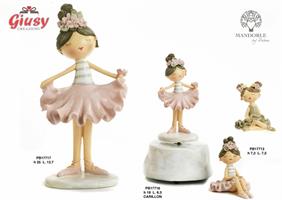 Ballerina In Resina Seduta 7.2 Cm 2 Soggetti Assortiti 4*60