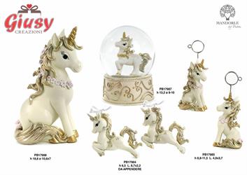 Appendini Unicorno In Resina 2 Soggetti Assortiti 8,7 Cm 12*120