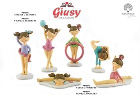 Ginnasta Con Attrezzo Spiritosa 3 Soggetti Assortiti 16,6 Cm 6*48