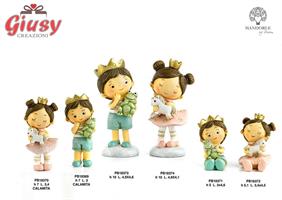Principessa Spiritosa Con Unicorno In Resina 10 Cm 6*48