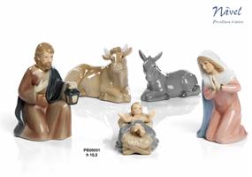 Set Natività 10,5 Cm 5 Pezzi In Porcellana Navel   1*6