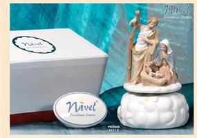 Presepe Su Carillon Porcellana Navel 13 Cm Con G.Box 1*12