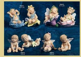 Bimbo Ali Su Fiore 11Cm 2 Soggetti Assortiti Porcellana Navel 2*24