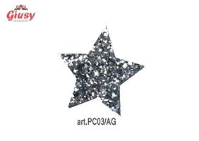 Applicazione Chiudipacco Stella In Argento 1*6