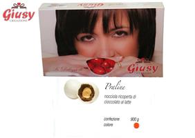 PRALINE LAUREA: Nocciola Ricoperta Di Cioccolato Al Latte Colore Rosso Senza Amidi   900 Gr