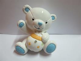 SI Orso Salvadanaio Bianco Boy 9 Cm 1*36