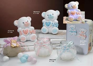 Calamita Orso Con Scritta Love Rosa In Resina H.4 Cm   12*288