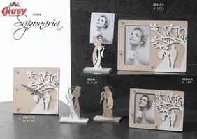 Coppia Sposi Con Clips 3 Soggetti Assortiti H.9 Cm   3*288