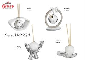 Profumatore Mappamondo Silver H.11Cm Con Scatola 1*36