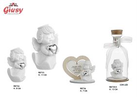 Angelo Piccolo Con Cuore Silver H.8Cm 6*96