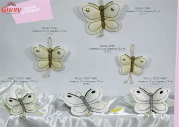 Farfalla Media In Ceramica Di Capodimonte Collezione Matrimonio 12x19Cm