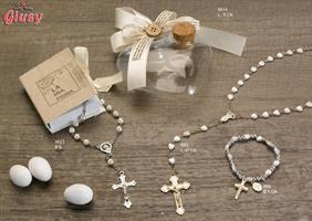 Bracciale Con Cuori D.9 Cm Con Croce Religiosa 12*360