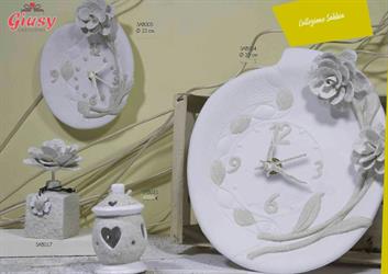 Orologio In Ceramica Di Capodimonte Collezione Sabbia 35Cm