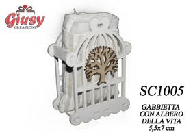 Gabbietta Con Albero Della Vita 5,5x7 Cm