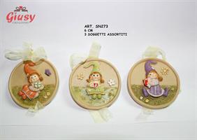Appendino Con Calamita Follettina Pussy 3 Soggetti Assortiti Cm 7