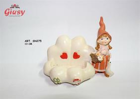 Portacellulare Follettina Pussy  3*36 3 Soggetti Assortiti Con Borsetta Cm H10x9