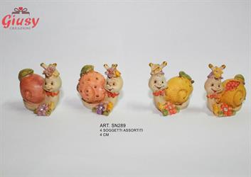 Chiocciola Piccola 4 Soggetti Assortiti 12*288