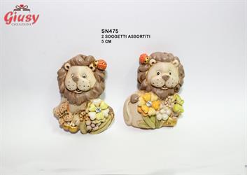 Leone Calamita 2 Soggetti Assortiti 3,5xh.4,5 Cm 12*288