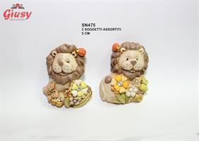 Leone Calamita 2 Soggetti Assortiti 3,5xh.4,5 Cm 12*288