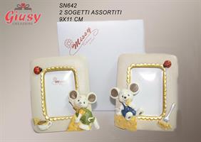 Portafoto Topolino Piccolo 8x10 Cm  2*72 Con Astuccio