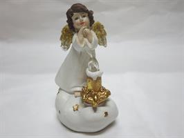 Angelo Luce Pensante Bianco In Resina 2 Soggetti Assortiti 4*72