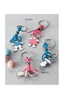 Portachiavi In Metallo Con Ciuccio Girl 12*288